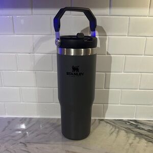 Stanley Charcoal and Black Insulated Travel Tumbler with Folding Handle
